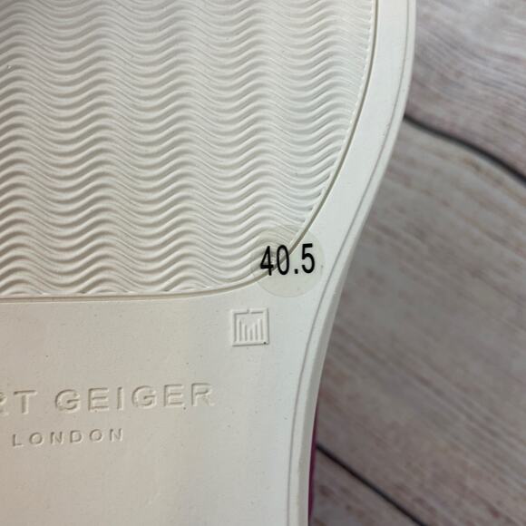 Kurt Geiger London Lane Womens Sz 40.5 (9.5) Striped Sneakers Metallic Rainbow - Picture 9 of 12